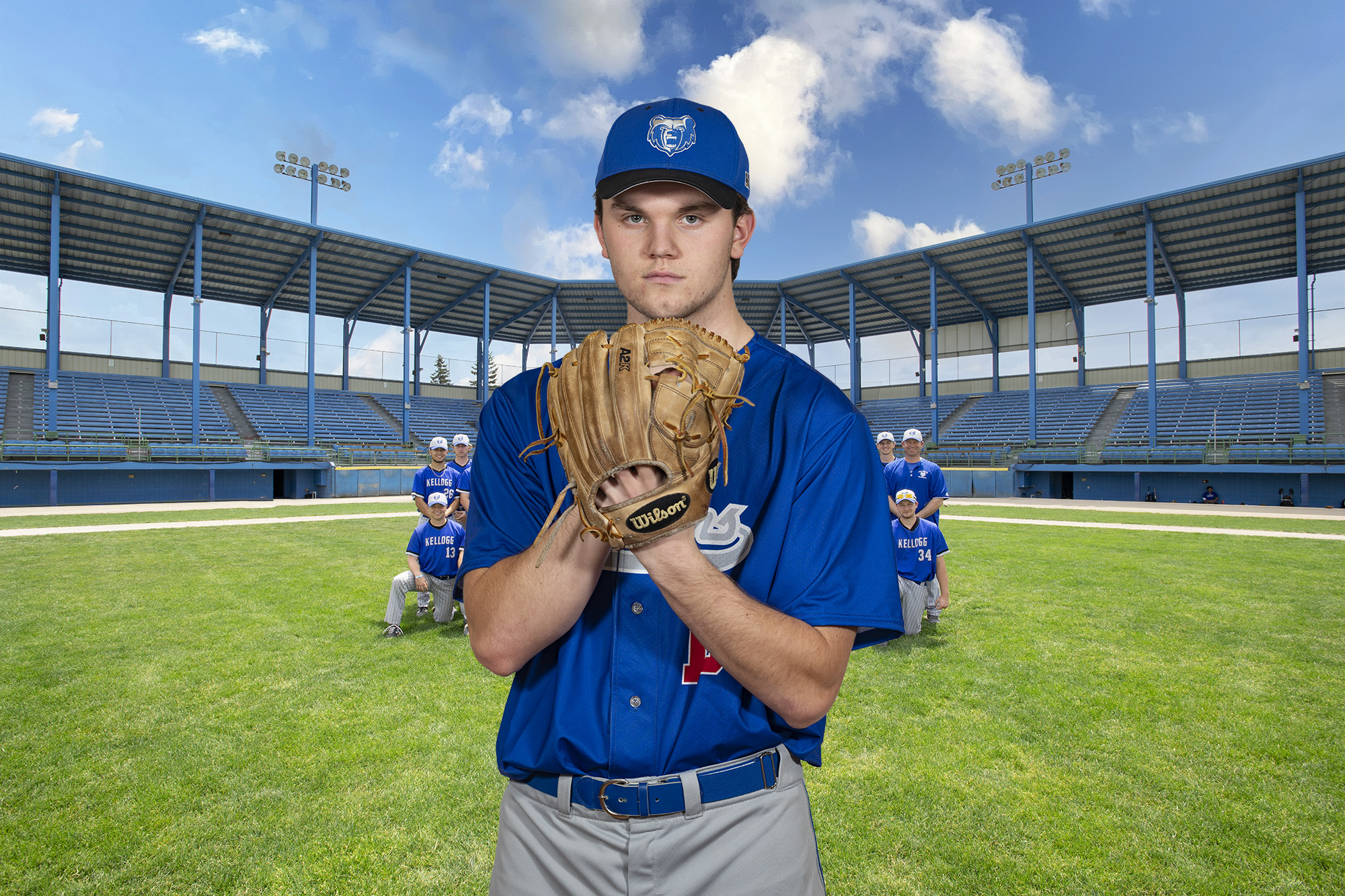 KCC baseball player James Geshel.